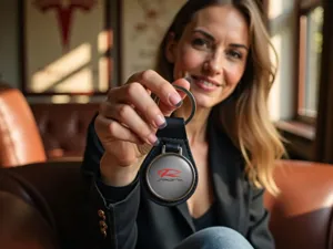 Leatherette Keychain Durable Edition Leather Look